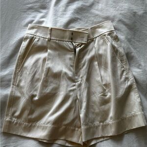 Elegant Cream Women's Shorts